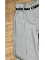 Calça Wide Leg Alfaiataria Cinza Claro