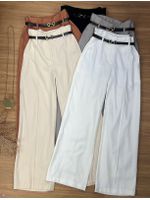 Calça Wide Leg Alfaiataria Terra Cota 