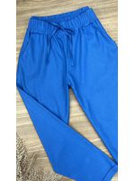 Calça Jogger Linho Azul