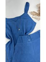 Conjunto Alça Trançada Azul Jeans
