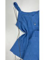 Conjunto Alça Trançada Azul Jeans