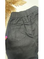 Calça Cenoura com Cinto Preta