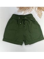 Short Boxer Linho Verde Militar 