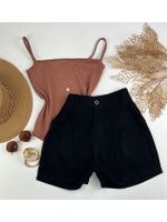 Short Alfaiataria Marrante Preto