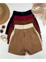 Short Alfaiataria Marrante Bege Claro