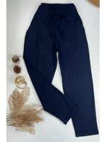 Calça Jogger Linho Azul Marinho