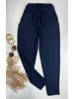 Calça Jogger Linho Azul Marinho