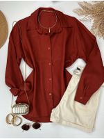 Camisa Linho Terra Cota