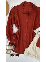 Camisa Linho Terra Cota