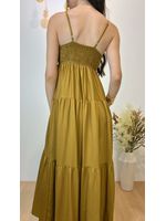 Vestido Midi Sarjado Caramelo