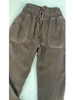 Calça Jogger Tencel Marrom