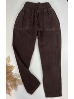 Calça Jogger Tencel Marrom