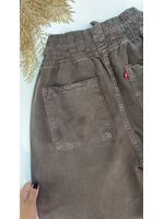 Calça Jogger Tencel Marrom