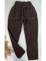 Calça Jogger Tencel Marrom