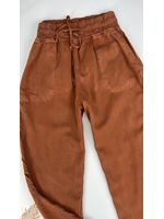 Calça Jogger Jeans Tencel Terra Cota 
