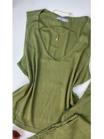Conjunto Viscolinho com Elastano Verde Militar