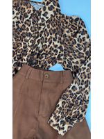 Camisa Animal Print Caramelo 