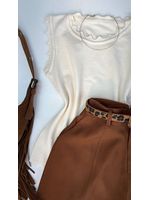 Blusa Modal Nuvem Regata Off Whitte