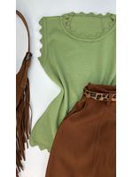 Blusa Modal Nuvem Regata Verde