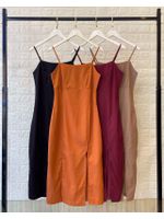 Vestido Mid Linho Preto