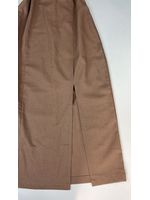 Vestido Mid Linho Bege