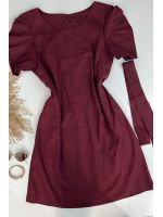Vestido Curto Linho Cereja 