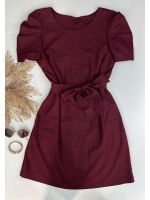 Vestido Curto Linho Cereja 