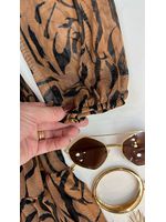 Vestido Tule Animal Print 