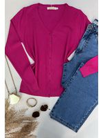 Cardigan Tricot Rosa