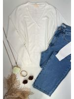 Cardigan Tricot Branco