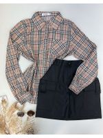 Camisa xadrez burberry