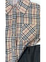 Camisa xadrez burberry