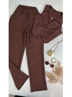 Conjunto Wide Leg Alfaiataria e Colete