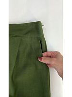 Conjunto Wide Com Cropped Verde Militar