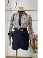 Camisa xadrez burberry