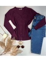 Cardigan Tricot Uva 