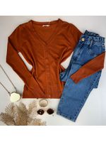 Cardigan Tricot Terra Cota 