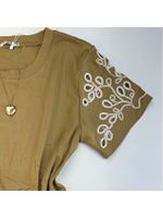 Blusa Manga Bordada 