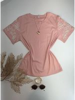 Blusa Manga Bordada 