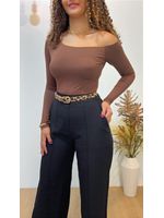 Calça Wide Leg Alfaiataria Preta 