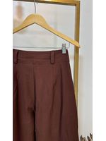 Calça Wide Leg Marrante Marrom 