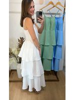 Vestido Midi Camadas Branco