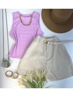 Blusa Regata Canelada Rosa 