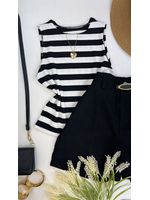 Blusa Regata Canelada Listrada 