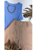 Short Alfaiataria Marrante Bege 