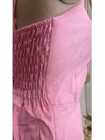 Vestido Curto Camadinhas Rosa Bebê 