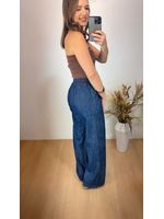 Calça Jeans Tencel Pantalona 