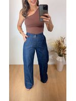 Calça Jeans Tencel Pantalona 