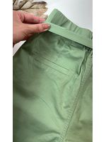 Calça Cenoura com Cinto Dourado Verde 