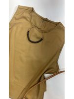 Conjunto Calça e Regata Em Linho Caramelo 